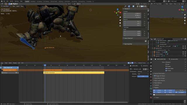 Advanced ground matching run cycle tutorial in Blender смотреть онлайн