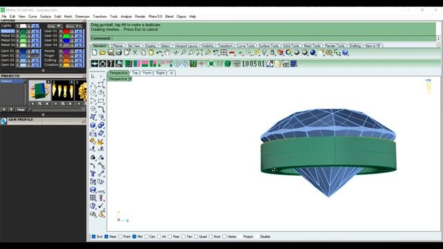 #diamond_ring #matrix_designe #ring #ladies_ring #rhinoceros #matrix #latest #3d #jwellery #cad