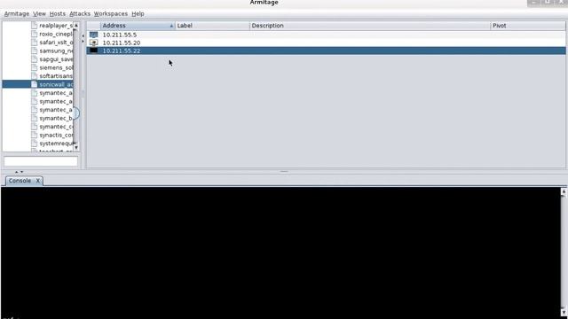 Metasploit with Armitage Kali Linux to Windows XP SP2 смотреть онлайн