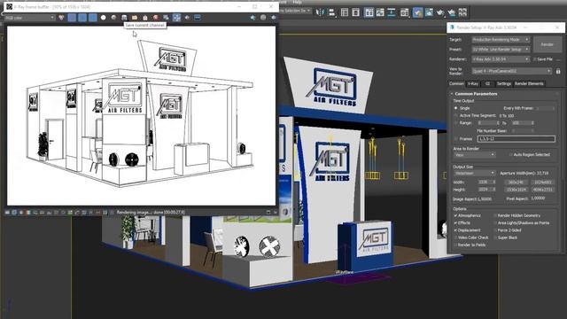 3ds Max & Vray Render Setting ( Vray Toon ,Wireframe,Fast,Quality) смотреть онлайн