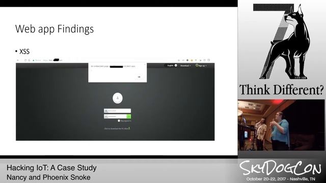 SkyDogCon 2017: "Hacking the IoT: A Case Study" w/ Nancy & Phoenix Snoke смотреть онлайн