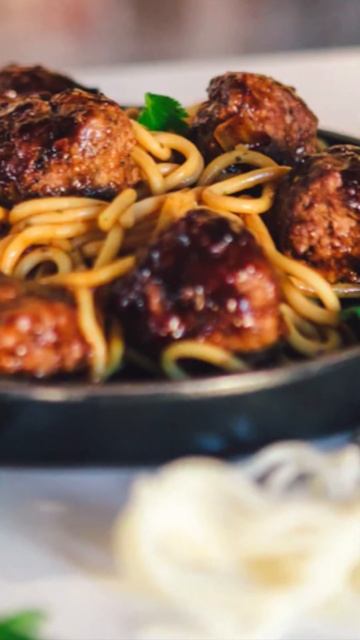 HOMEMADE GLAZED MEATBALLS & ANGEL HAIR PASTA 4 DINNER! #shorts #foodlover #foodie #food #asmr смотреть онлайн
