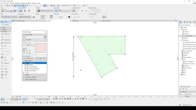 How To Create Different Formed Columns In Archicad Tutorial