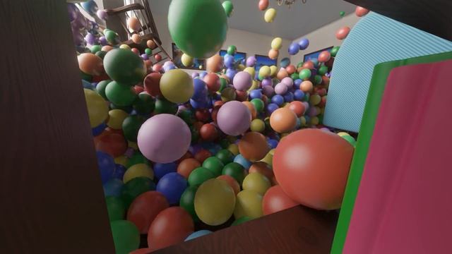 Balls in the room, Blender Eevee animation, rigid body simulation, physics смотреть онлайн