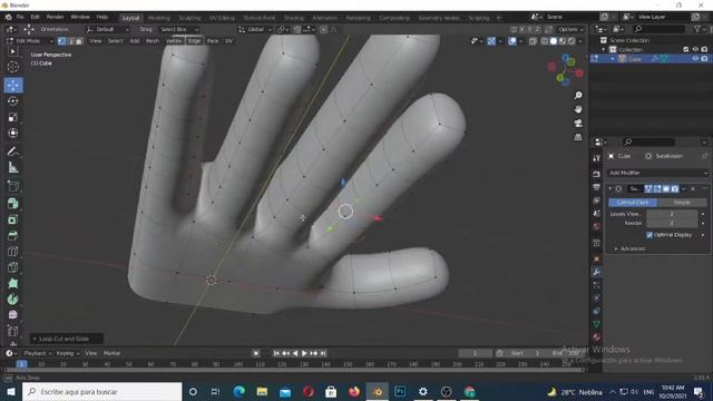 how to make hands in blender | blender character fingers tutorial easy in hindi | 3D LEARNING смотреть онлайн