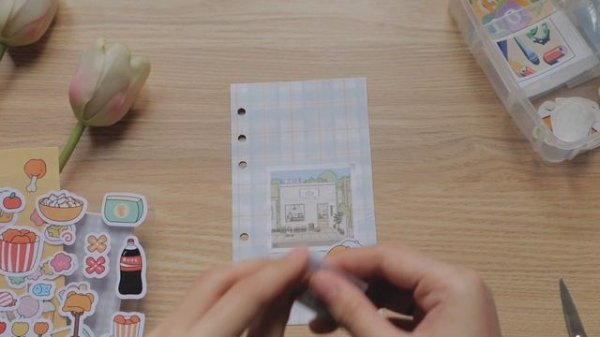 Starting my first A6 ring binder + decorating and how I make the refills | Amelinda Azzahra