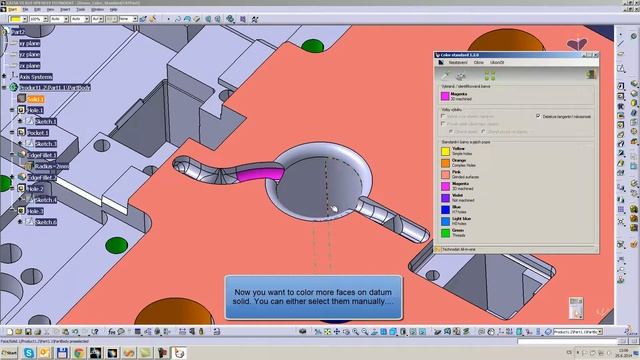 CATIA V5 macro: Color standard смотреть онлайн
