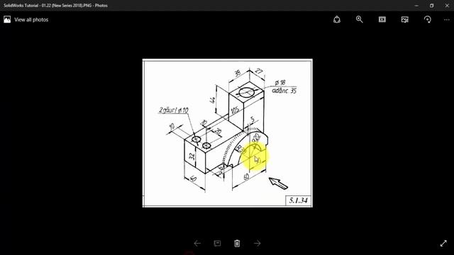 SolidWorks Tutorial - Best Video for Students - 01.22 (New Series 2018) смотреть онлайн