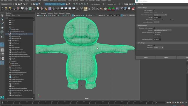 Recovering Symmetry in a Dynamesh Sculpt - Using ZBrush and Maya смотреть онлайн
