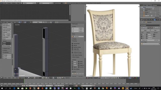 Blender Basic Modelling; A Chair смотреть онлайн
