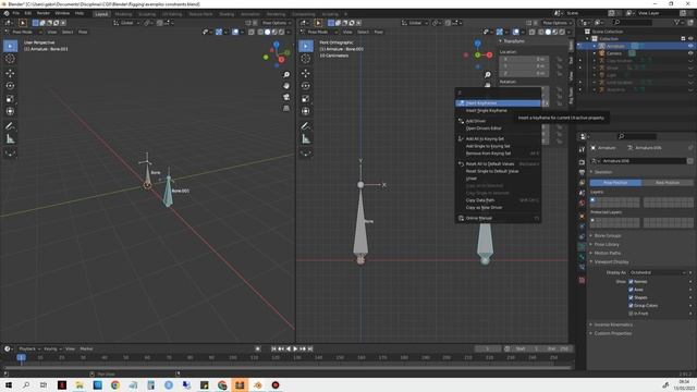 Constraints e drivers [Blender] - Copy location, Limit distance, Strecth to смотреть онлайн