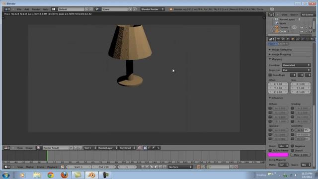 Blender 2.6 Tutorial | Texture Mapping, Lighting Rig смотреть онлайн