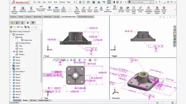 Model Based Definition (MBD) | SOLIDWORKS смотреть онлайн