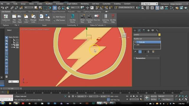 How To Make 3D Logo In 3D Max 2018 смотреть онлайн