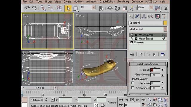 3ds Max Mesh Smooth смотреть онлайн