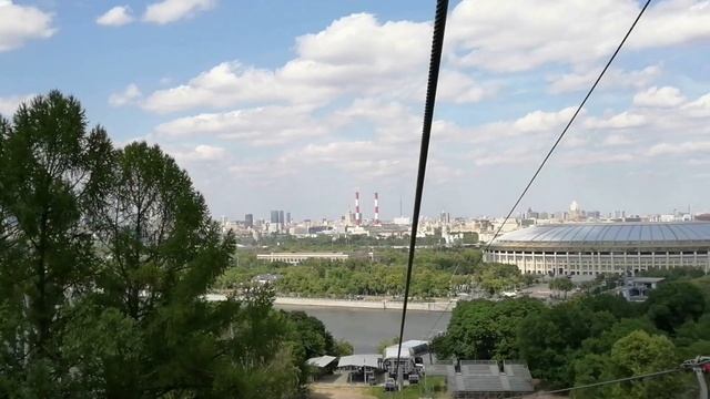 Москва река. Фуникулёр на Воробьёвых горах. Лужники. Лето 2020 г смотреть онлайн