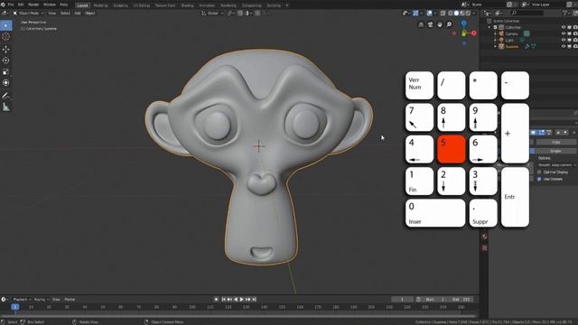 #5. Blender les touches de raccourcis clavier pour les changements de vues. Tuto en français. смотреть онлайн