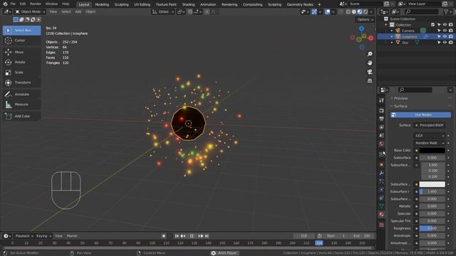 Blender Tutorial - Two or more particle emitters смотреть онлайн