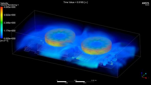 CFD Simulation of Forced Convection Heat Transfer on Graphic Card PCB смотреть онлайн