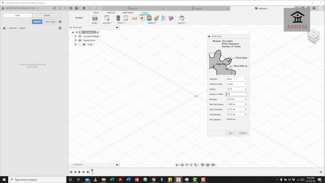 Tutorial 7: Assemblies in Fusion 360 Spur Gear Box смотреть онлайн