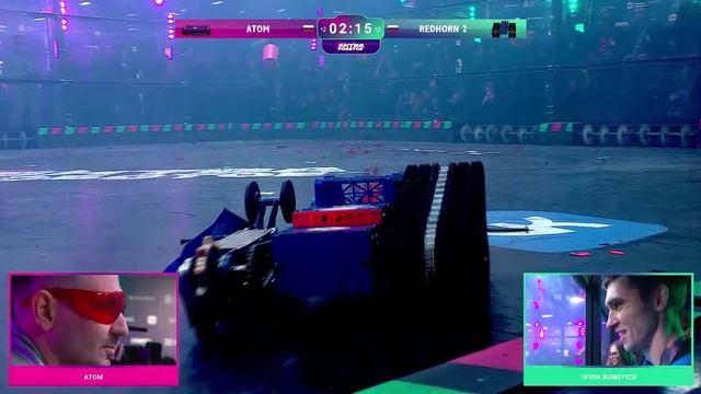 Робот-танк против мощного вертикального спиннера — Istok.Robotics vs Атом в сезоне 2024 смотреть онлайн