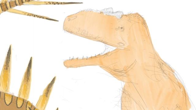 Drawing Tuojiangosaurus vs Yangchuanosaurus Part 2 смотреть онлайн