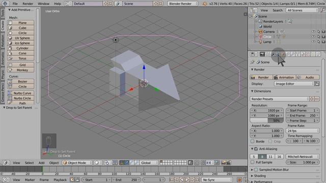 Blender DupliVerts--Duplicate Object Instances in a Circular Array смотреть онлайн