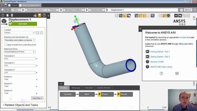 [ANSYS AIM 18 中文辅导] 管子静态分析 смотреть онлайн