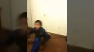 little boy doing the wrong jerk
