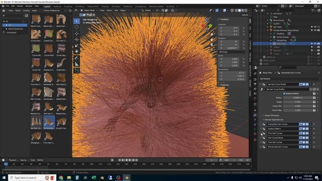 Create Full Body Fur in Blender 3.6 WITHOUT Geometry Nodes смотреть онлайн