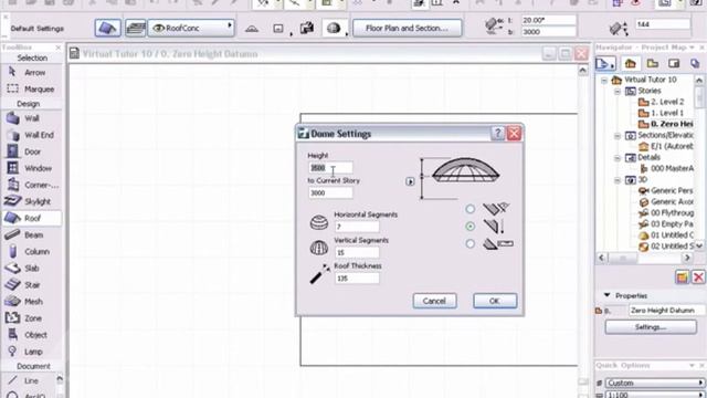 016 Dome Roofs - ArchiCAD Tutorial смотреть онлайн