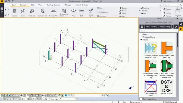 Tekla - How To Record & Run Macros in Tekla. смотреть онлайн