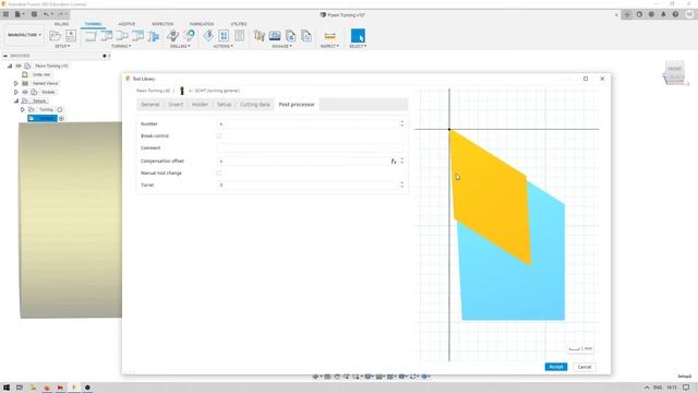 Hercus Turning Post and Fusion 360 Turning Tutorial смотреть онлайн