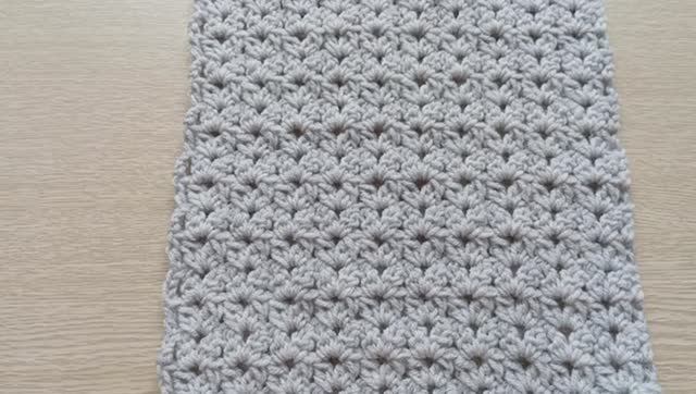 Шарф крючком. Узор для начинающих смотреть онлайн