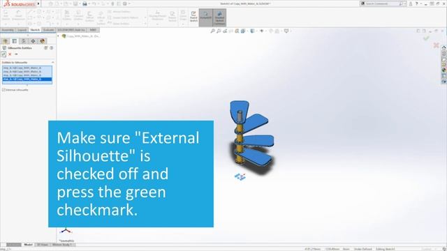 How to create silhouettes of assemblies in SOLIDWORKS 2020? смотреть онлайн
