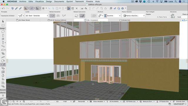 Corso Completo ARCHICAD - Disegnare la copertura d'ingresso con lo Strumento Shell смотреть онлайн