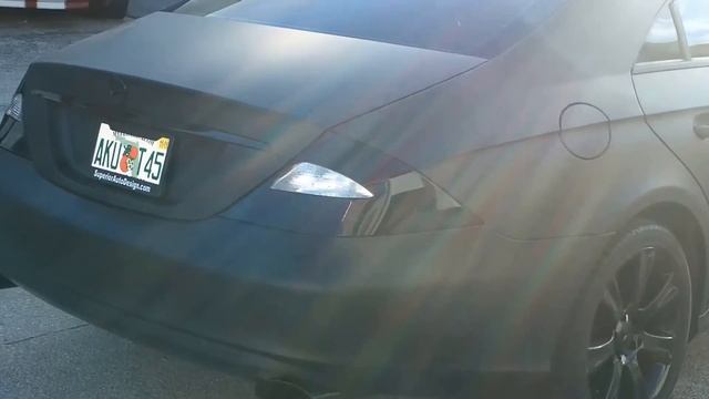 Matte Flat Black Vinyl Car Wrap , Mercedes Benz s600 Miami, Fort Lauderdale, Florida смотреть онлайн