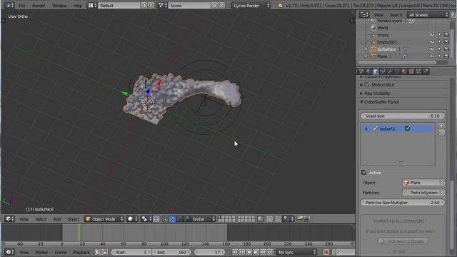 How to Mesh Particles with Blender using CubeSurfer смотреть онлайн