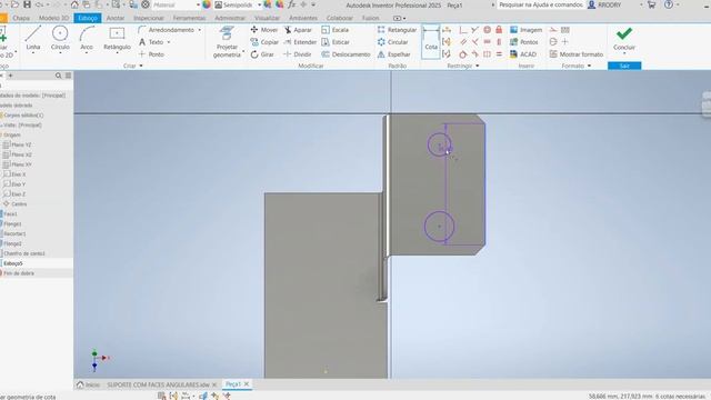 Aula 839 - Suporte Dobrado com Faces Angulares no Autodesk Inventor 2025 смотреть онлайн