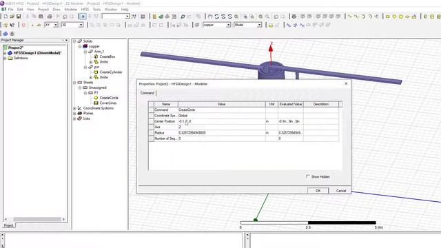 Design of Ultra-High Frequency (UHF) Probe @ 0.55 GHz in HFSS смотреть онлайн