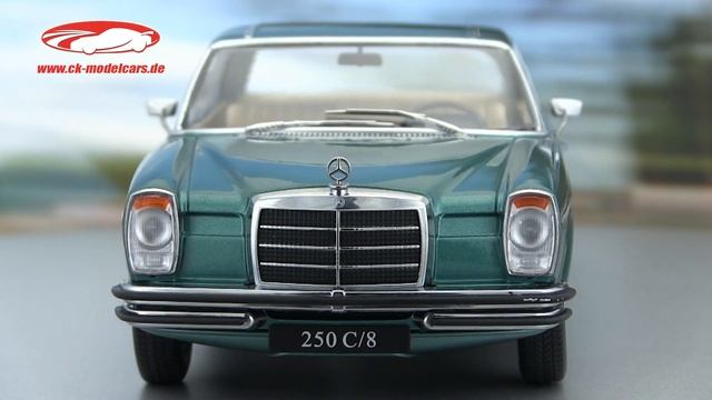 ck-modelcars-video: Mercedes-Benz 280C/8 (W114) Coupe Baujahr 1969 grün metallic 1:18 KK-Scale смотреть онлайн
