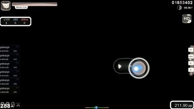 osu! Vickeblanka - Black Rover [Extreme] (533x)[FC] +HD 98.58% S ★7.01 смотреть онлайн