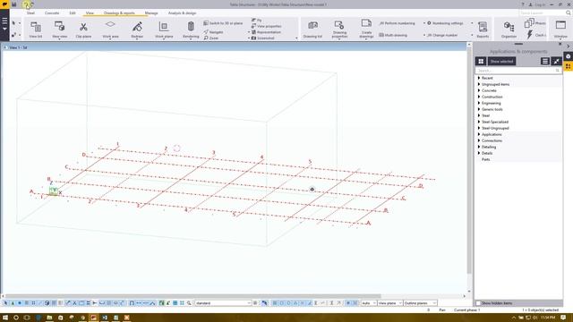 6. Basic of Tekla Structures 2016: Modifying Grids Carefully смотреть онлайн