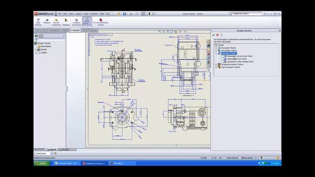 SolidWorks Design Checker.