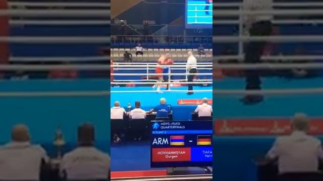 Gurgen Hovhannisyan vs Tiafack Nelvie European Games 2019 смотреть онлайн
