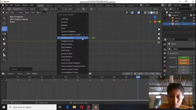 Animasi Bola 3D menggunakan Apk Blender смотреть онлайн
