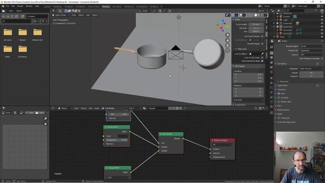 Blender 2.8 Shading - 08 - Anisotropic BSDF Shader смотреть онлайн