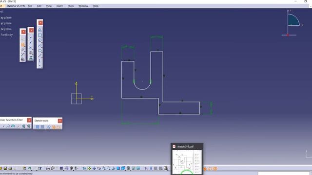 CATIA V5 Tutorial by Masoud Pourghavam--Sketcher Exercise 6--SOLID PLANET смотреть онлайн
