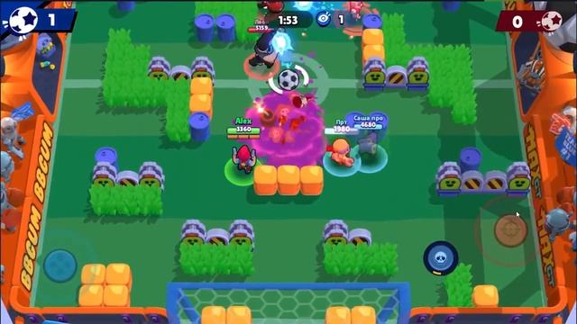 САША ПРО Разносит В БРОУБОЛ! BRAWL STARS смотреть онлайн