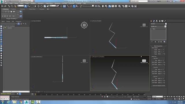 3ds Max 15-14 Bones System Bones Parameters Rollout смотреть онлайн